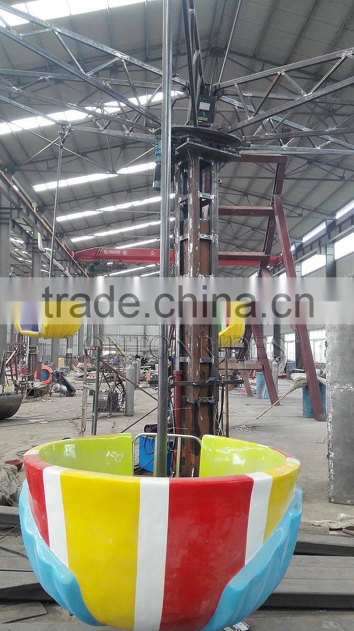 Indoor Playground Equipment Kiddy Family Rides Happy Jellyfish For Sale