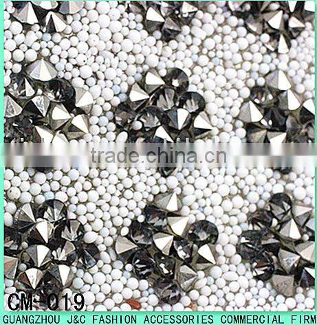 8*8 square glass stone mesh roll 24*40 cm hot fix glue mesh trimming