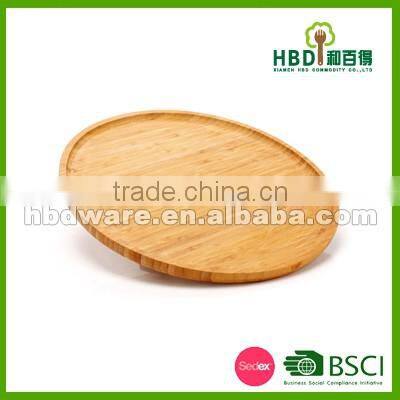 Round food serving tray