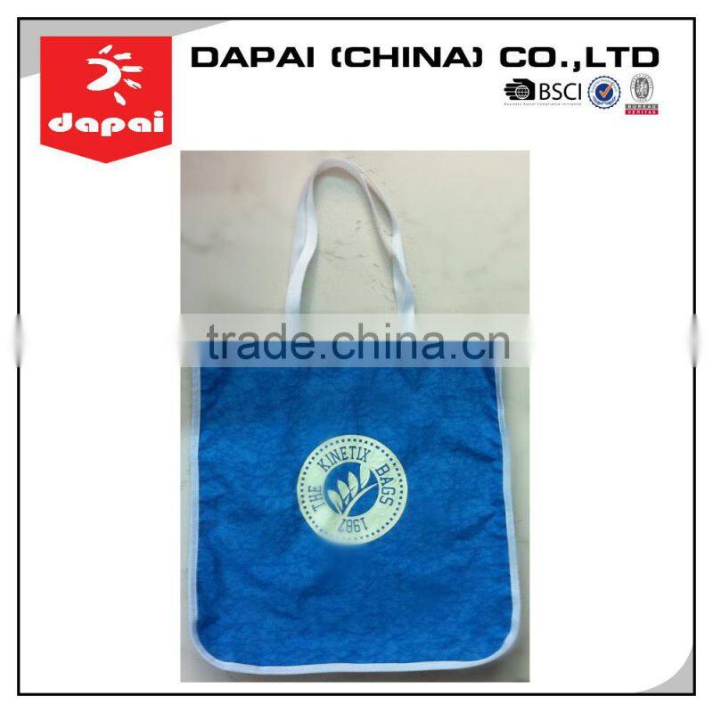 Quanzhou dapai New style Custom Printing blue Shopping Bag