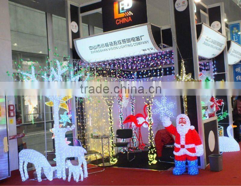 Factory price 3D fountain shape new design decoration LED motif light