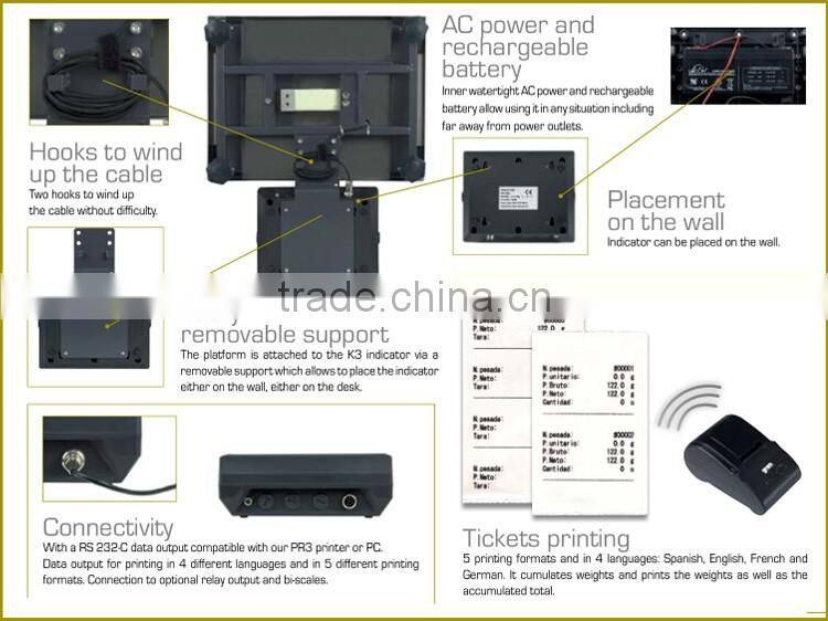 15kg / 0.5g High Resolution K3R Electronic Digital Weighing Scale