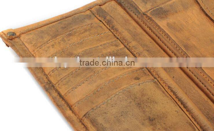 vintage men's business wallets high grade pure cowhide leather wallet