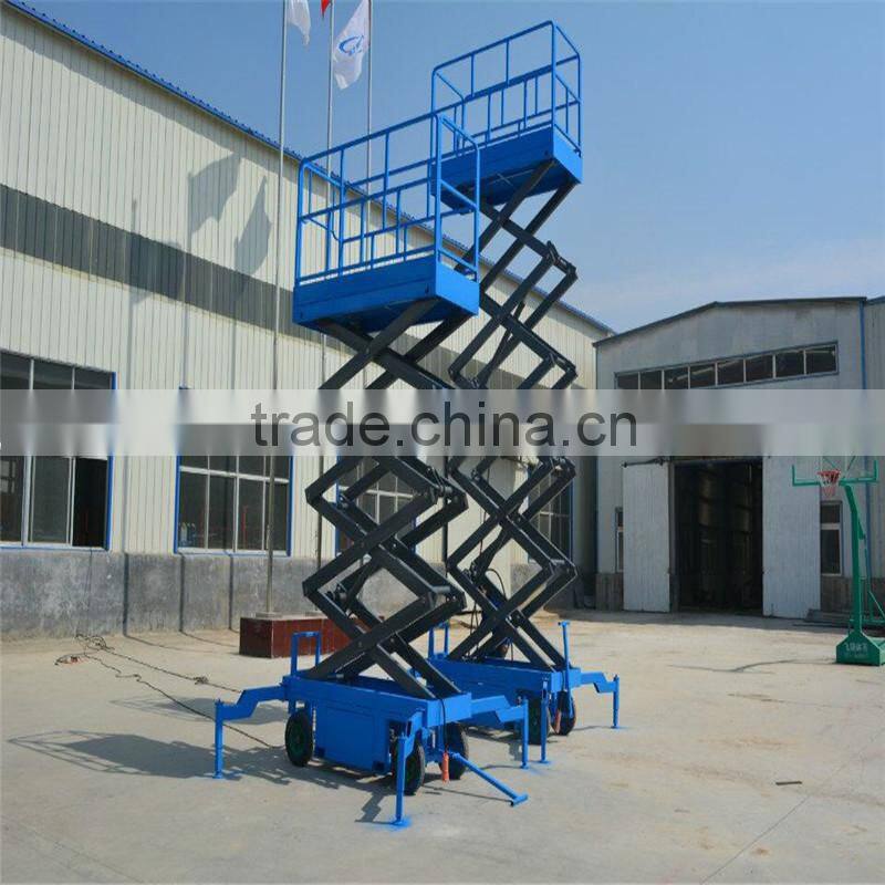 Tyre moving mobile hydraulic scissor lift