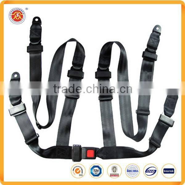 Auto friend 4 points safety belt with quick release harness