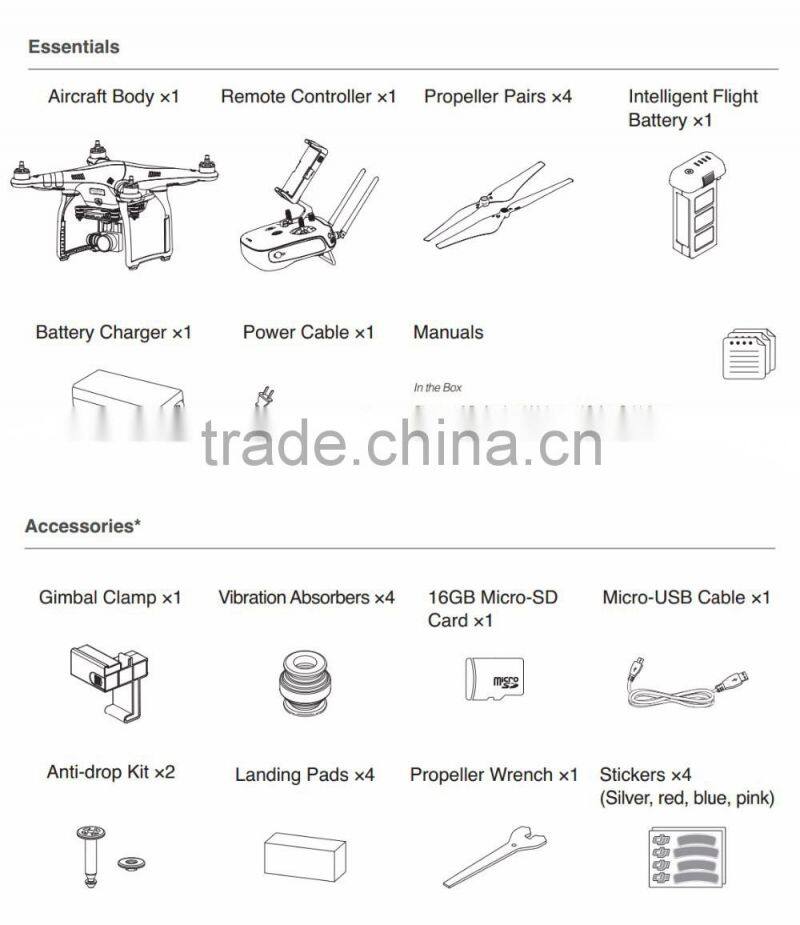 DJI Phantom 3 Professional RTF GPS System Drone With 4K HD Camera with Hardshell Bag Backpack Case FPV Quadcopter Dron drones