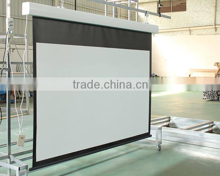 Competitive price electric projector screen automatic Projector Screen Wall Mounted Screen