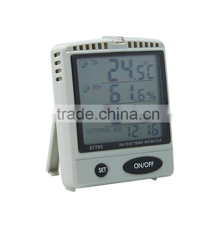 AZ87792 External Probe Digital Indoor Outdoor Thermometer Hygrometer With Alarm