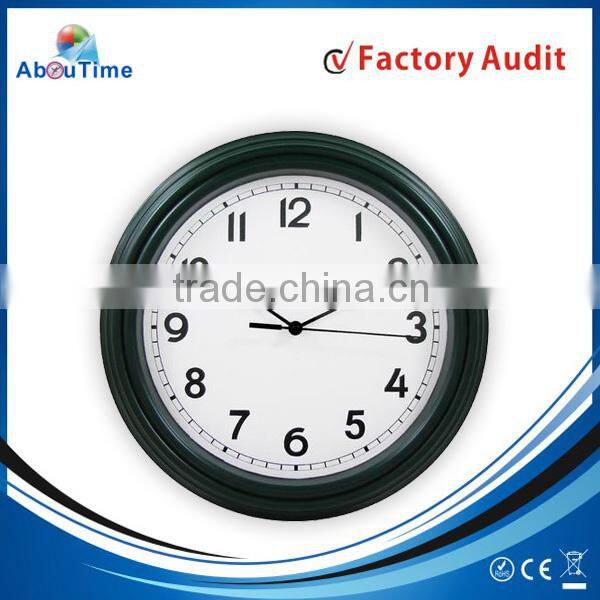 12 inch plastic antique wall clock with quart