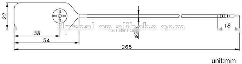 Security Plastic Cargo Seal DP-265RL