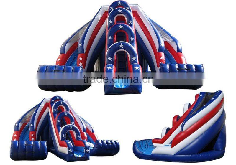 Outdoor commercial grade adult giant inflatable slide USA style made in China inflatable factory for adventure sports activities