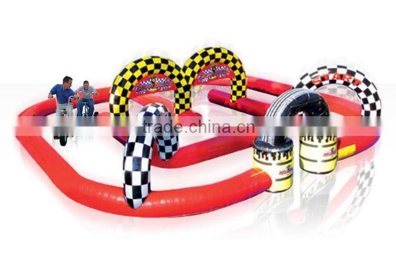 inflatable race track for tricycle / inflatable start finish race track