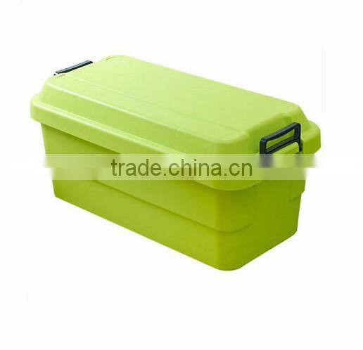 Rectangle plastic storage box with lid and handle