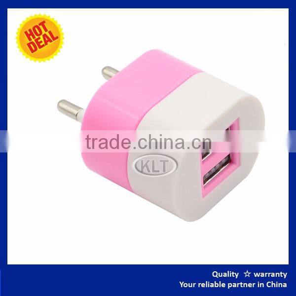 Japan cell phone charger CE ROHS FCC Approved Premium Quality 2 Ports Double USB
