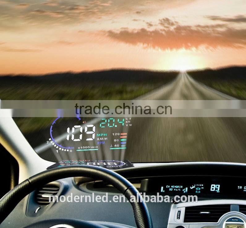 2016 New A8 OBD hud tpms Heads Up Display HUD