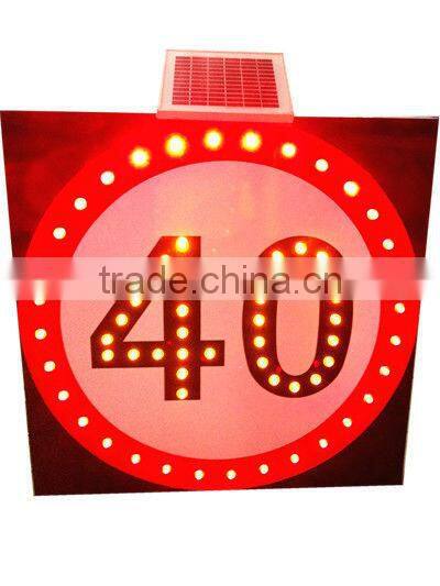 Road marking traffic signs,solar led traffic speed limit sign