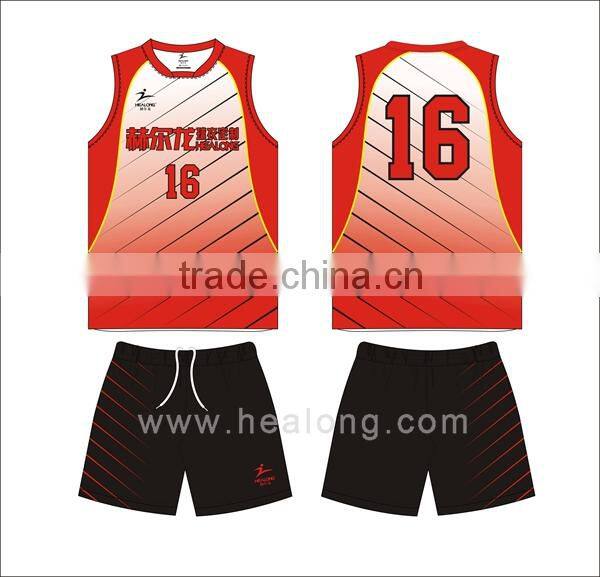 printed volleyball jersey volleyball uniform set high quality custom volleyball jersey