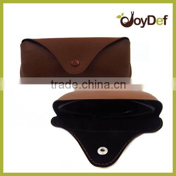 PU Material 2016 cheap leather sunglasses hard case wholesale
