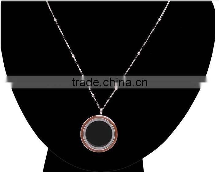 chocolate enamel lockets floating charm