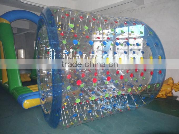 Inflatable water roller ball for swimming pool, floating water pool ball for kids