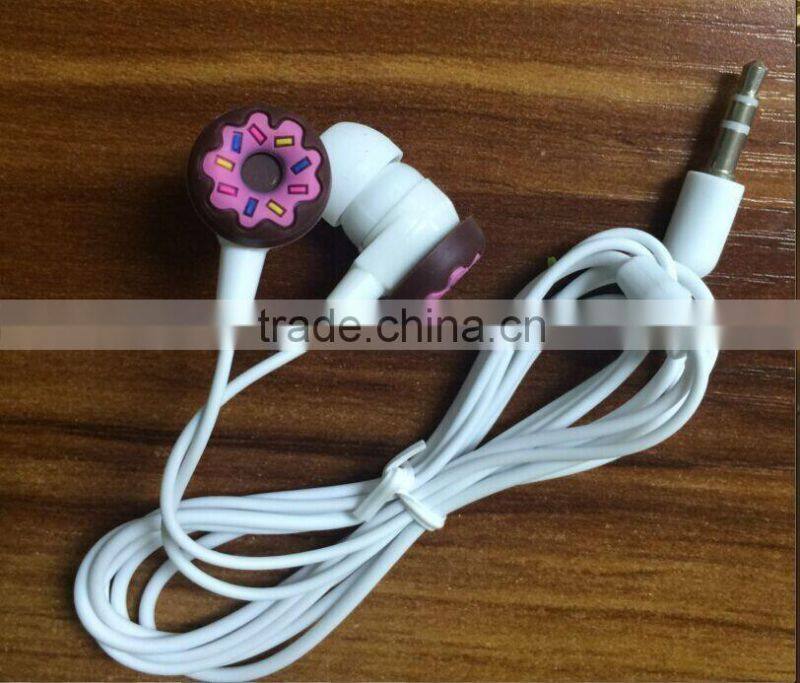 Silicone earphone with embossed logo for gift