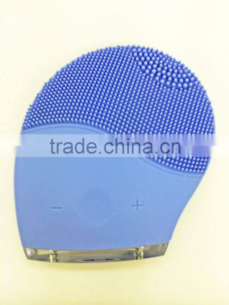 BPSK1068-waterproof silicone facial clean brush, mini deep cleansing facial machine