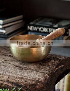 BRASS SINGING BOWL - MACHINE MADE Wicca Witch Pagan Yoga Goth New Age Reiki , Brass Singing Bowls / Metal Singing Bowls / Antiqu