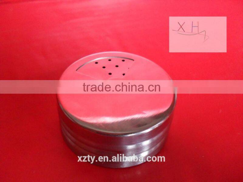 100 ML Square Glass Jar With Perforated Tin Cap For Salt