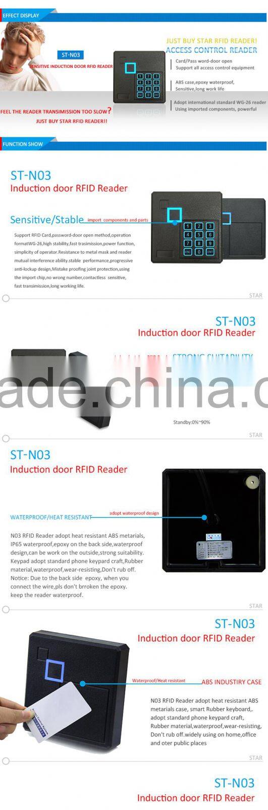 Proximity RFID Card Keypad ID Reader