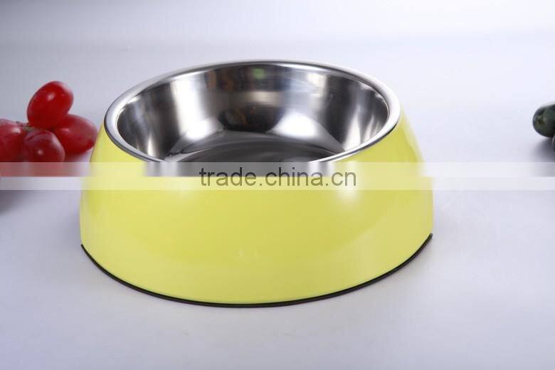2016 New fashionable Steel stainless dog/cat bowl healthy pet bowl, colored bowl