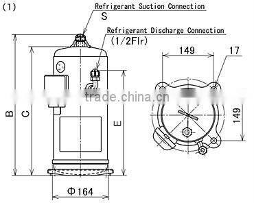 2012 DC Inverter Compressor for HFC407C