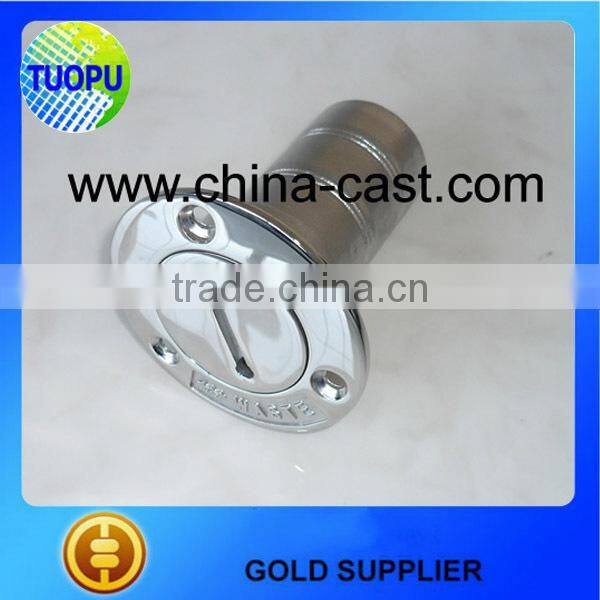 Tuopu stainless steel diesel deck filler, marine diesel deck filler with key,boat diesel deck filler