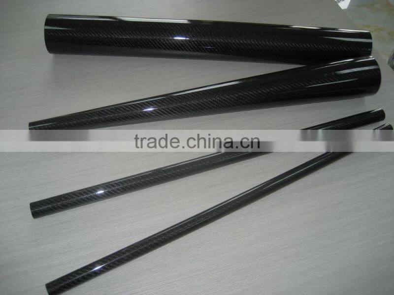 3k carbon fiber tube of twill surface,carbon fiber pipe price
