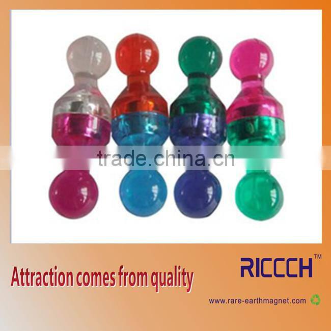 Transparent PS magnetic push pin