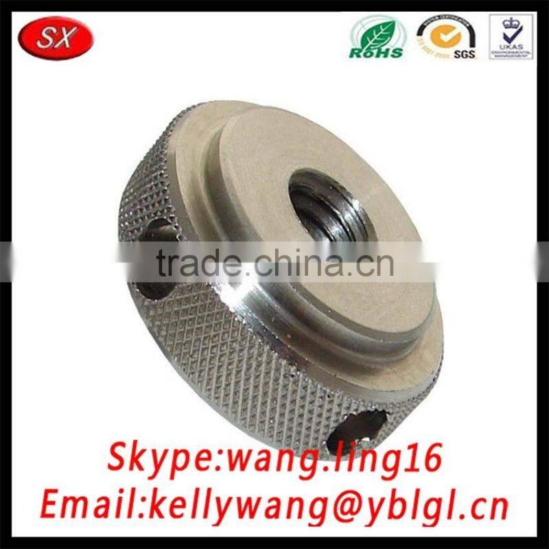 Precision Machined 300 Series Stainless Steel Diamond Knurled Nut,Thread Round Nuts 8-32 Thread Size, 3/8"