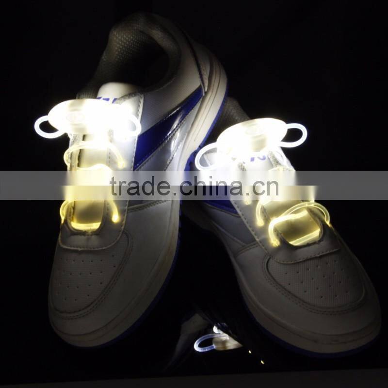 2016 New Arrival Light Up LED Shoelaces Fashion Flash Disco Party Glowing Night Sports Shoe Laces Shoe Strings Multicolors