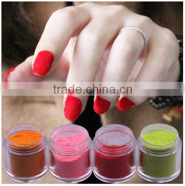 New fashional nail decoration Velvet Villi Color powder