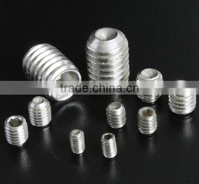STAINLESS STEEL CONE POINT HEXAGON SOCKET SET SCREW WITH GOOD QUALITY