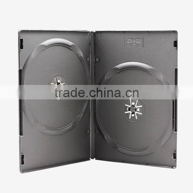 Wholesale single/Double Black 7MM DVD Case Slim (Holds 2 Disc)