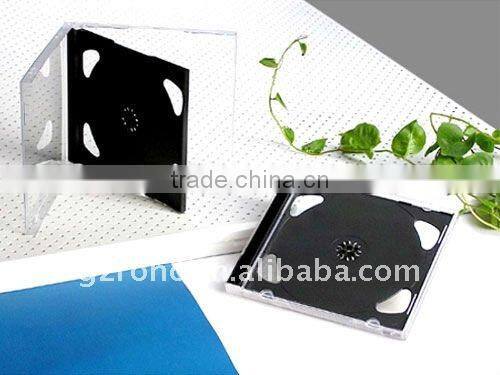 Factory Wholesale 5.2mm Jewel CD case with Black Tray