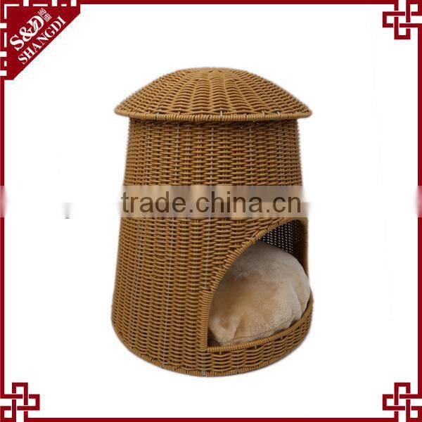 PE rattan Handmade durable waterproof dog cage pet house