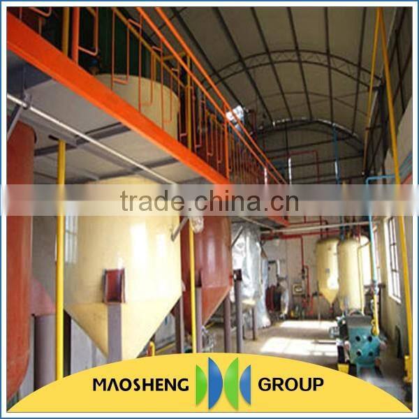 High efficiency crude rice bran oil processing plant