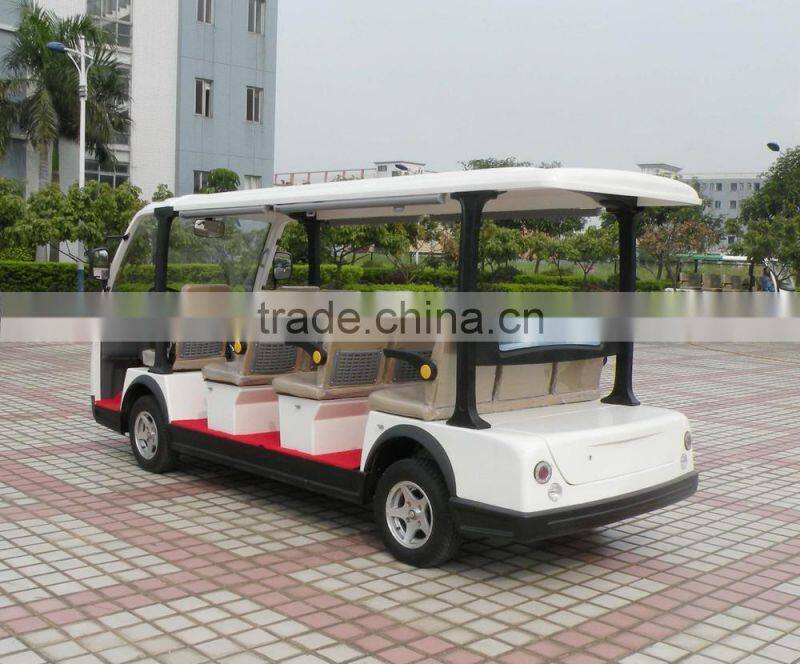 Latest 4 wheels battery powered sightseeing car electric golf cart bus