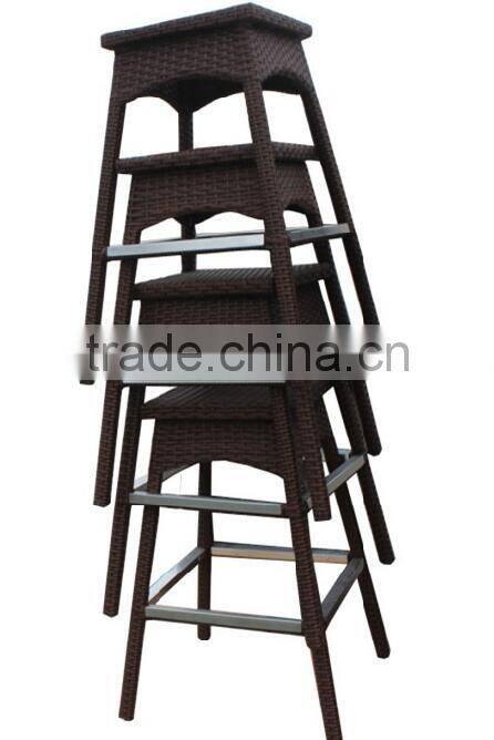 Western modern outdoor wicker bar furniture (CF878)
