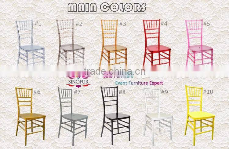 cheap wedding polycarbonate chiavari chair, tiffany chair