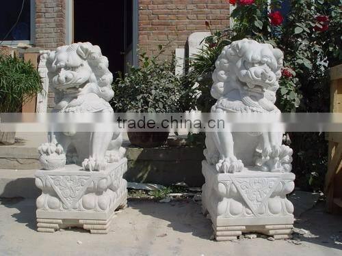 carving marble statue/lion statue for hotel decoration