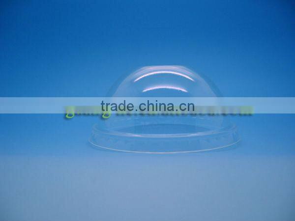 PLA Cold Drinking Cup Dome Lid of polylactide Raw Material biodegradable compost eco-friendly Bio-based resin from plant