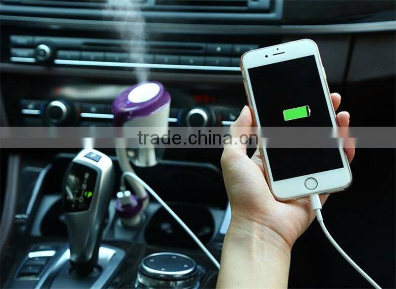electric portable air usb mini humidifier for car 2016 Hot Selling mini Car Air Smoke Humidifier