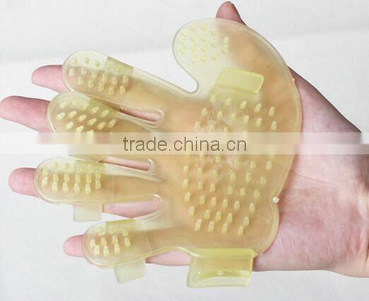 CY109 Wholesale Dog Bath Gloves Pet Massage Brush Pet Grooming Brush