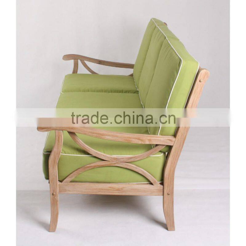 2016 Garden used fancy malaysia teak wood outdoor sofa furniture
